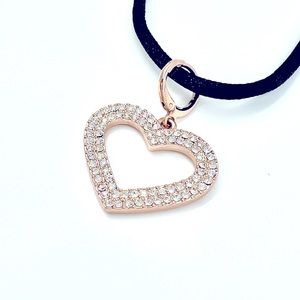 Joan Boyce previous HSN collection rose gold and crystal heart charm!
